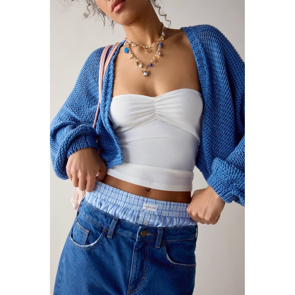 Urban Outfitters BDG Carla Tube Top Sweetheart Neckline in Ribbed White Size‎ XL
